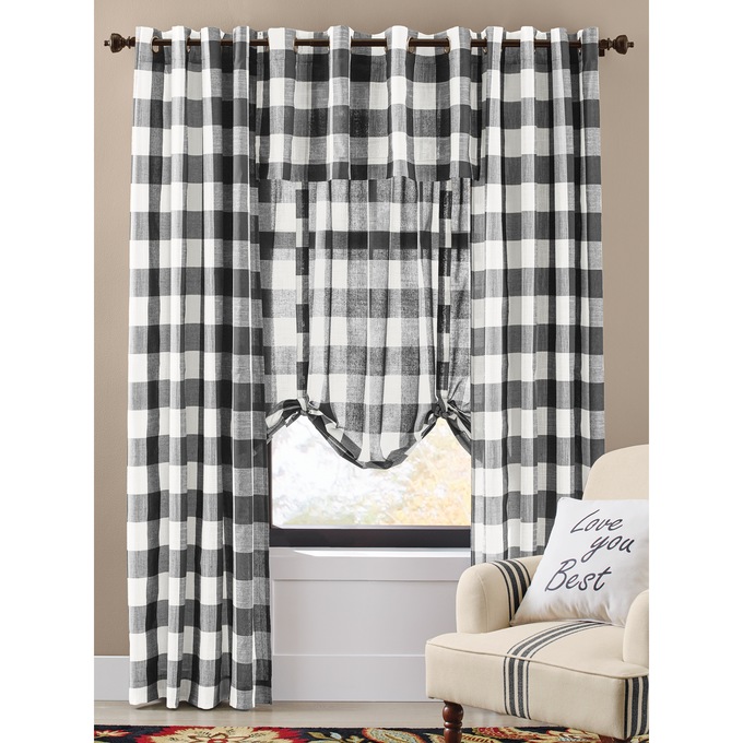 Buffalo Check Window Treatments, , large