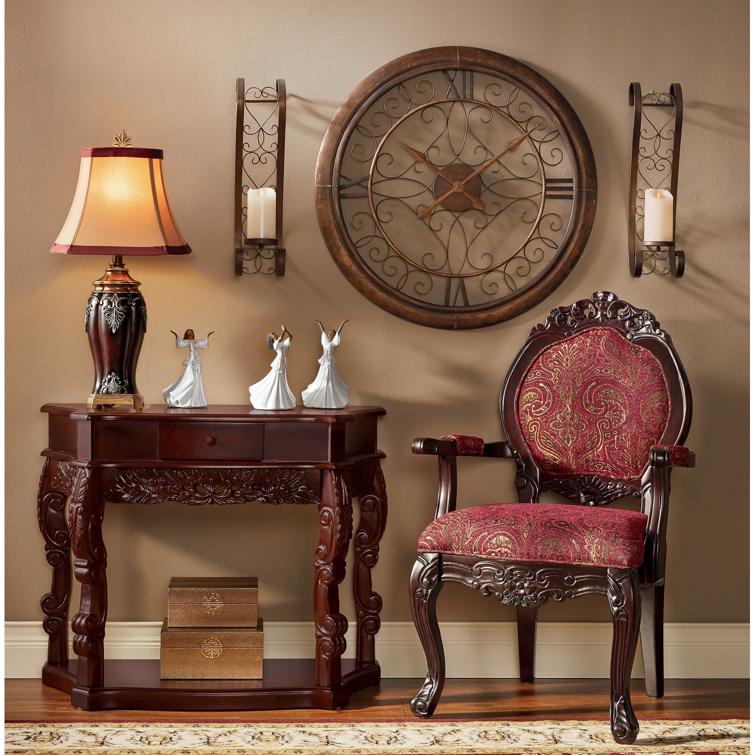 Breanna hand deals carved chair