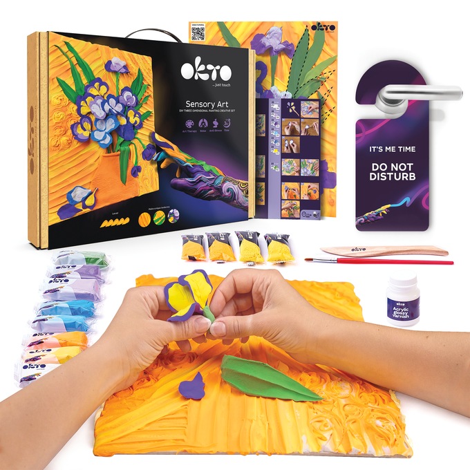 Sensory Art 3-D Clay Painting Kit, , large