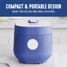 Greenlife 4-Cup Rice and Grains Cooker, Blue, large
