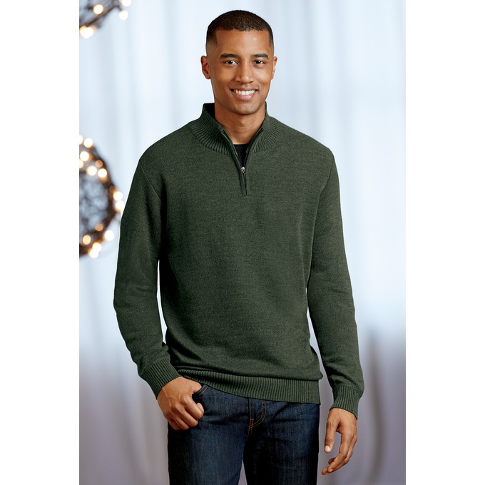 Men's 3-Pack 1/4-Zip Sweater, , large