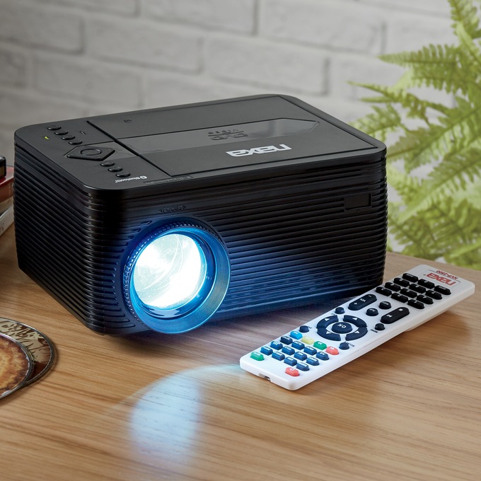 Naxa 150" Home Theater 720p LCD Projector with Built-In DVD Player, , large