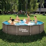 Summer Waves 12' Dark Double Rattan Active Frame Pool, , large