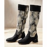 Midnight Velvet Embroidered Fireworks & Sequins Faux-Suede Boot for Women, , large