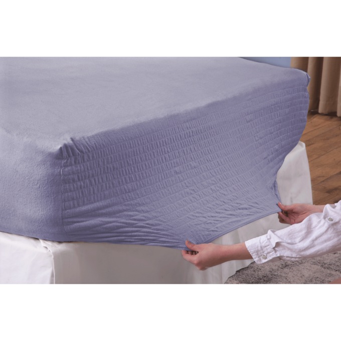 BedTite Solid Flannel Sheet Set, Light Blue, large