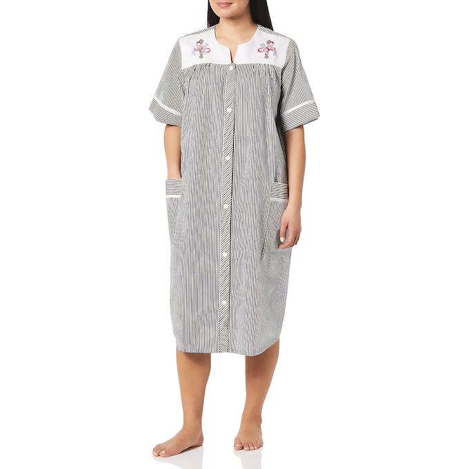 Duster With Embroidered Yoke, , large