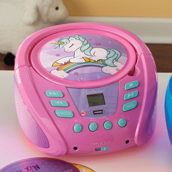Lexibook Kids’ Bluetooth CD Player with Lights, , large