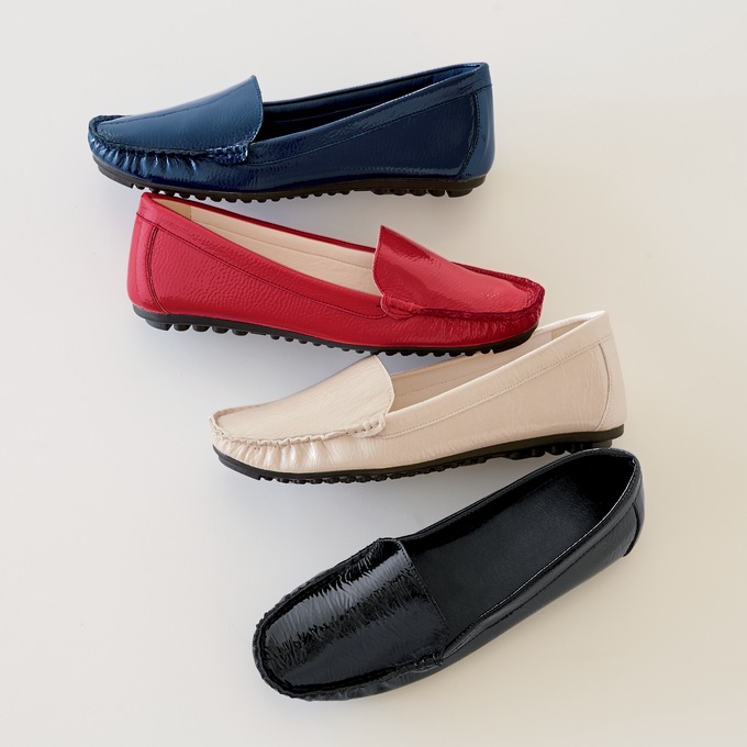 Crinkle Patent Slip On, , large