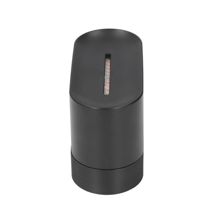 Aromatherapy Flame-Effect Diffuser with Color-Changing LEDS and Essential Oils, Black, large