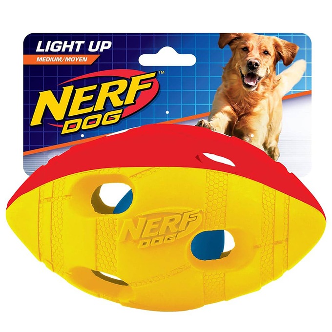 Nerf Led Bash Football Dog Toy Montgomery Ward