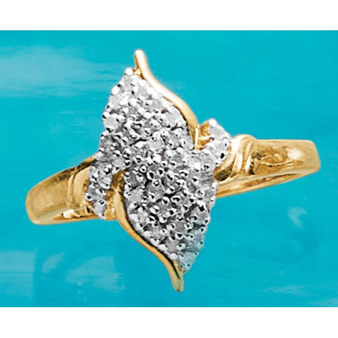 Diamond Waterfall Ring Montgomery Ward