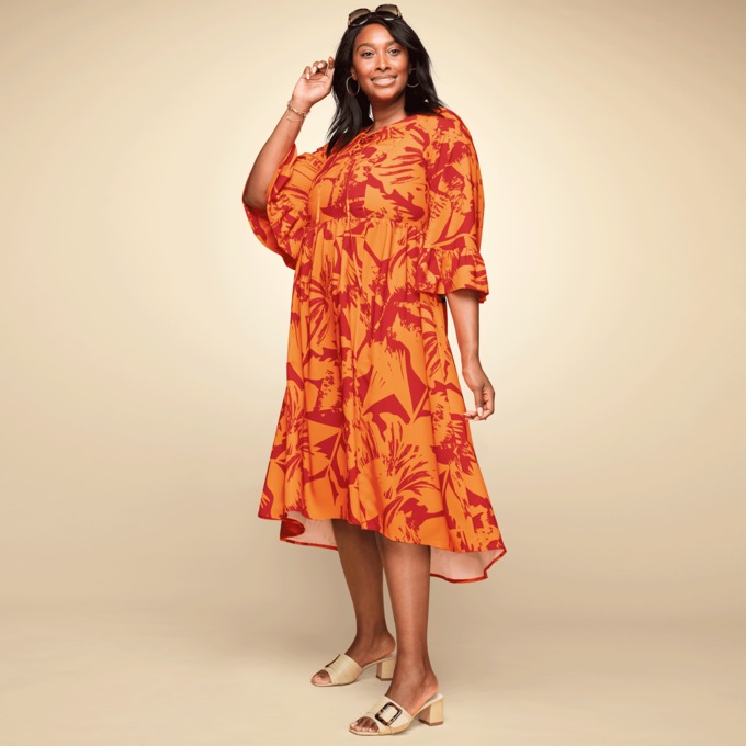 Lattice Tie Front Fit N Flare Dress Montgomery Ward