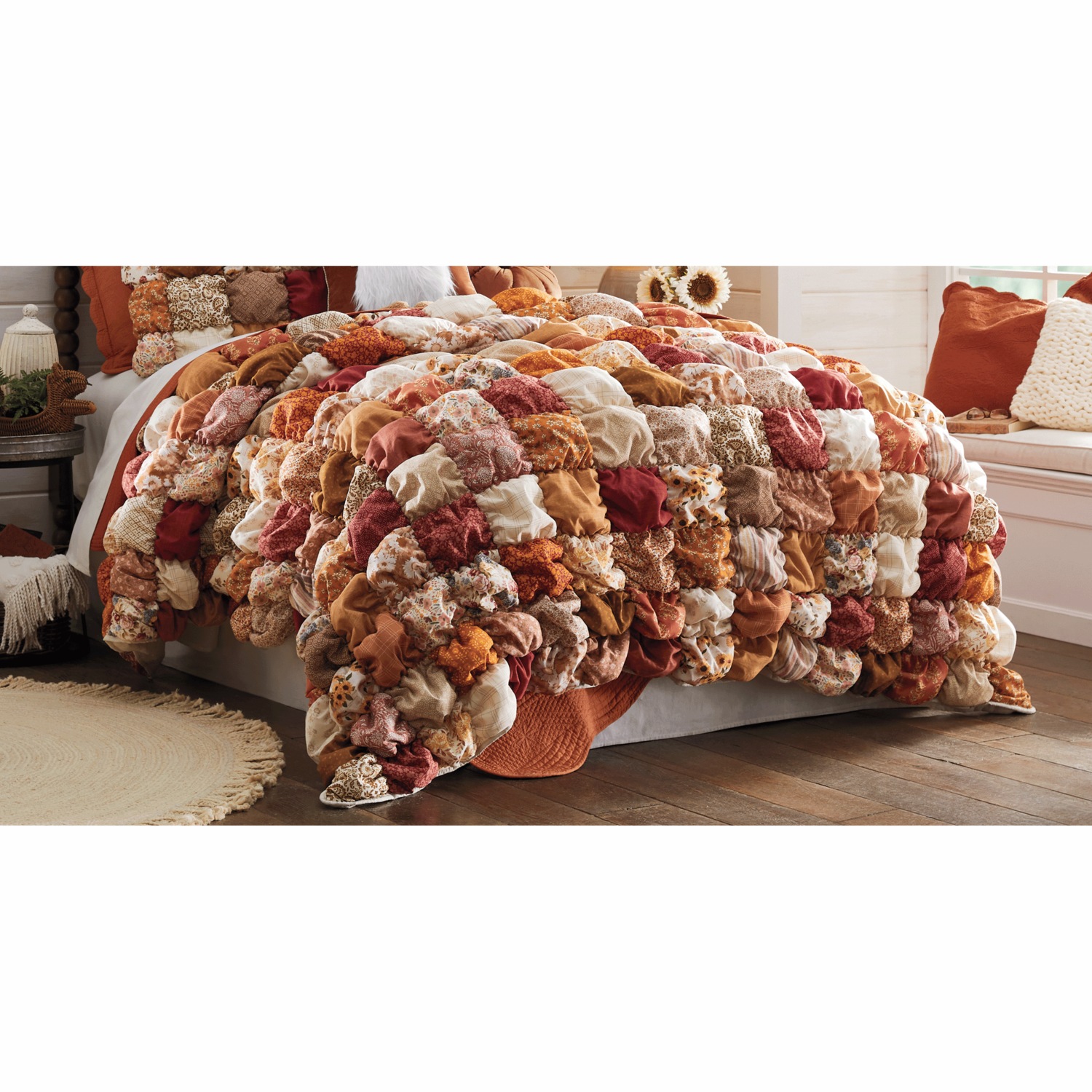 Fall Puff Quilt | Montgomery Ward