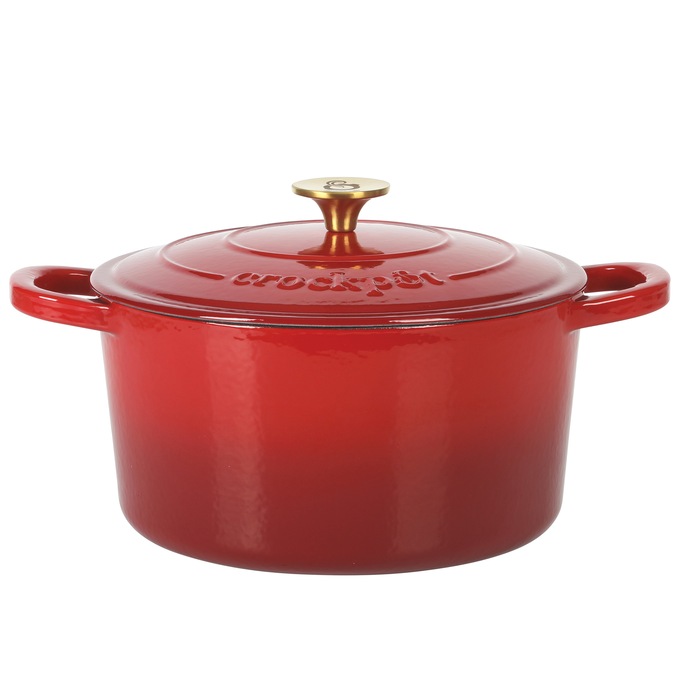 Crock Pot Artisan 6-qt. Enameled Cast Iron Dutch Oven with Lid, , large