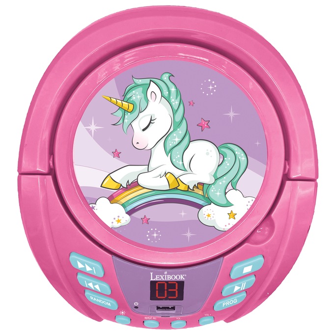 Lexibook Kids’ Bluetooth CD Player with Lights, , large