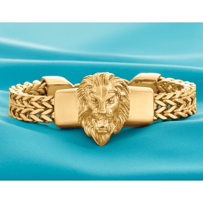 Stainless Steel Lion Bracelet, , large