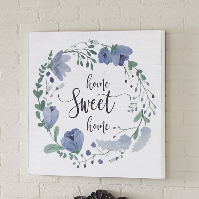 Home Sweet Home Floral Art, , large