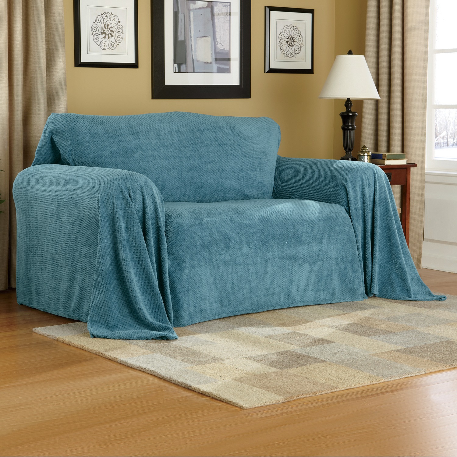 Textured Plush Furniture Throw Montgomery Ward