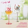 Dolly Parton Holly Dolly Christmas Set of 2 Wine Glasses, , large