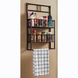Romann Spice Rack with Towel Bar, , large