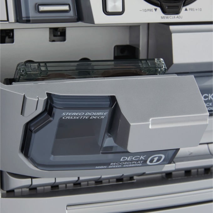 6-in-1 Music System with Deluxe Turntable, iPod/MP3, AM/FM, CD Player & Cassette, , large