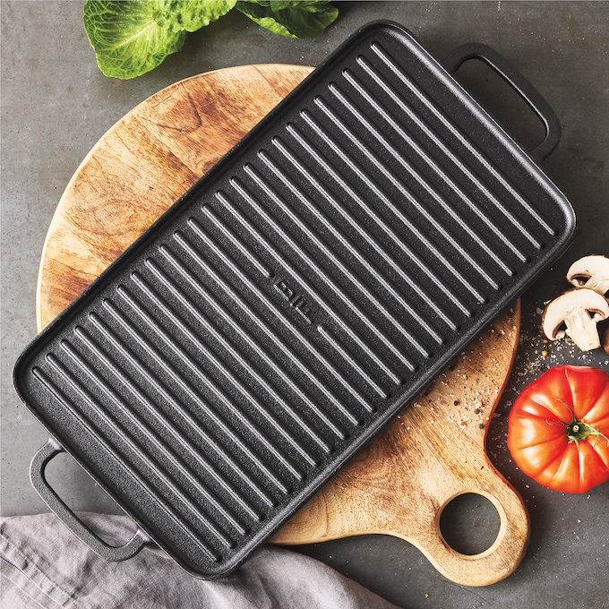Bobby Flay by GreenPan Reversible Cast Iron Grill/Griddle Pan, , large