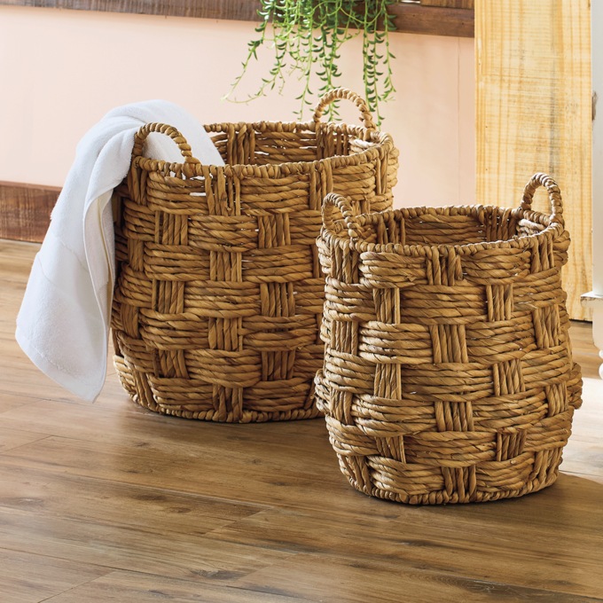 Set of 2 Waverly Woven Baskets, , large