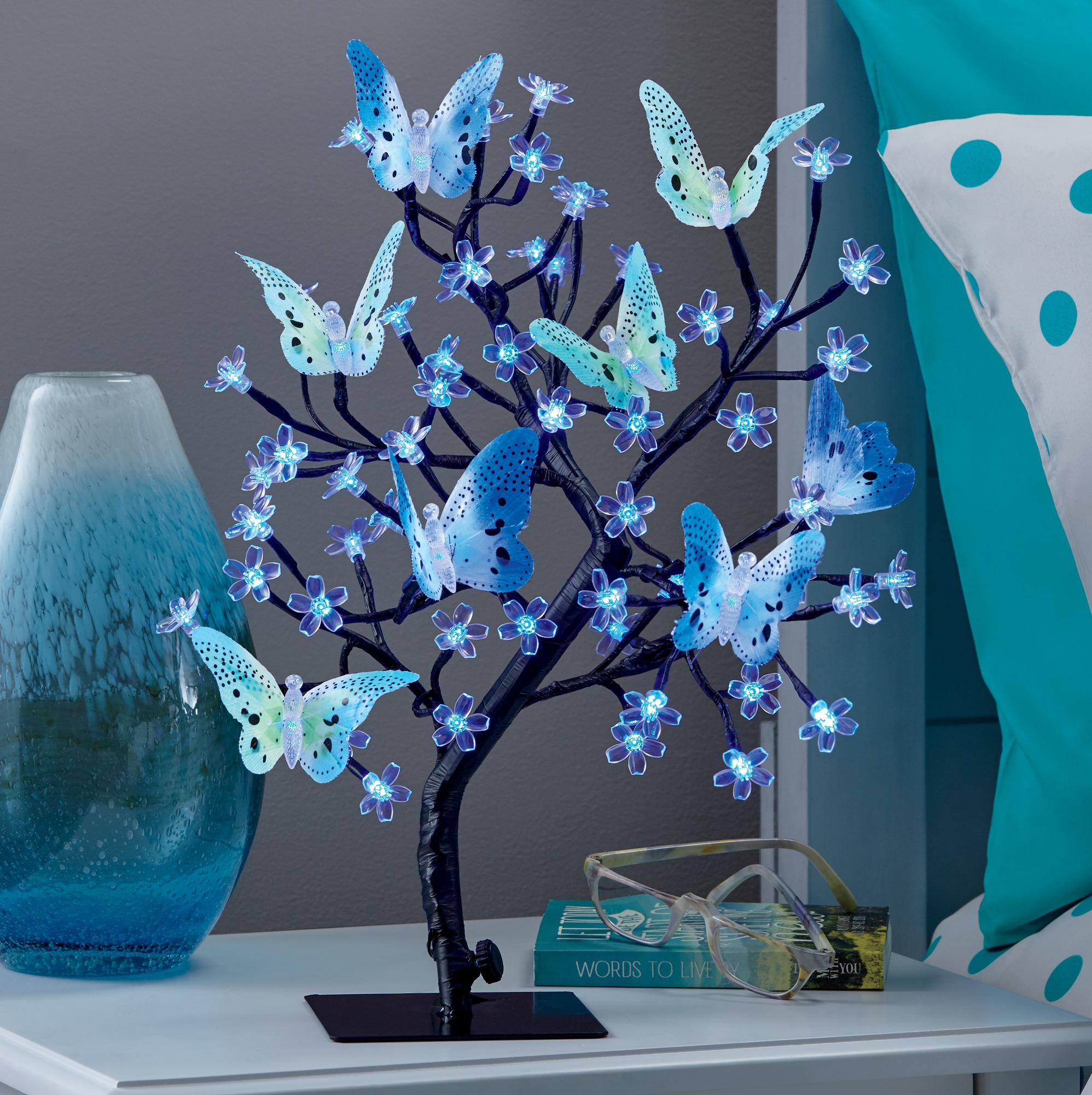 led tree table lamp