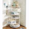 5-Basket Round Rolling Floor Organizer, , large