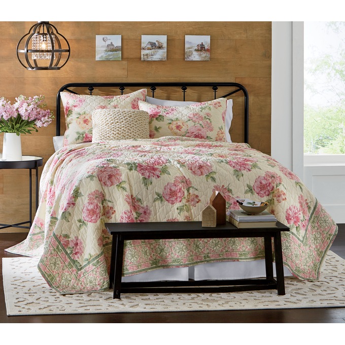 Blushing Blooms Sham, , large