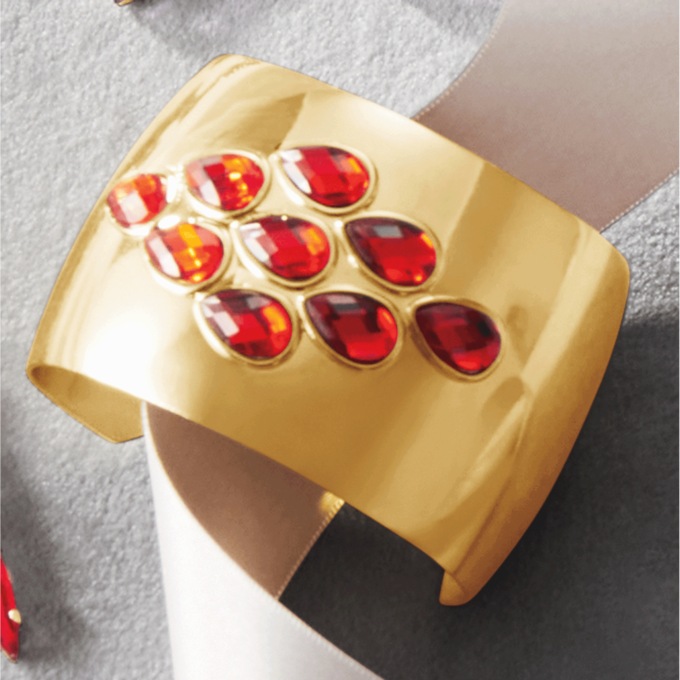 Crystal Pear Cuff, , large