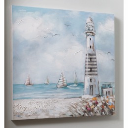 Seaside Lighthouse Wall Art, , large
