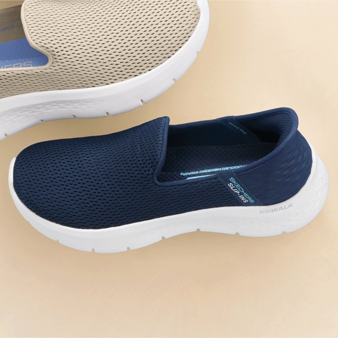 Skechers Women's Slip-ins Gowalk Flex Relish Slip-on, Navy, large