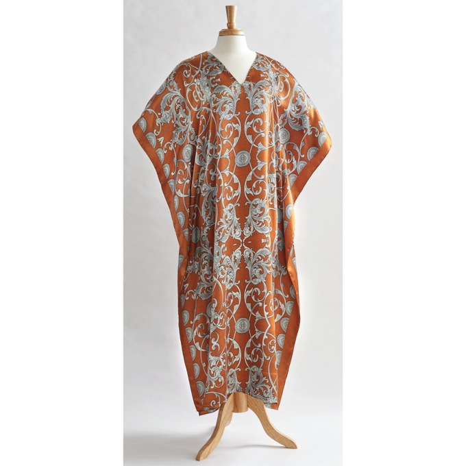 Alluring Long Caftan with V-Neck, , large
