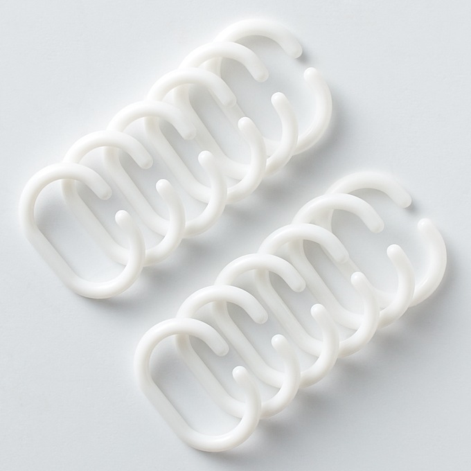 3-Piece Bath Set & Shower Hooks, , large
