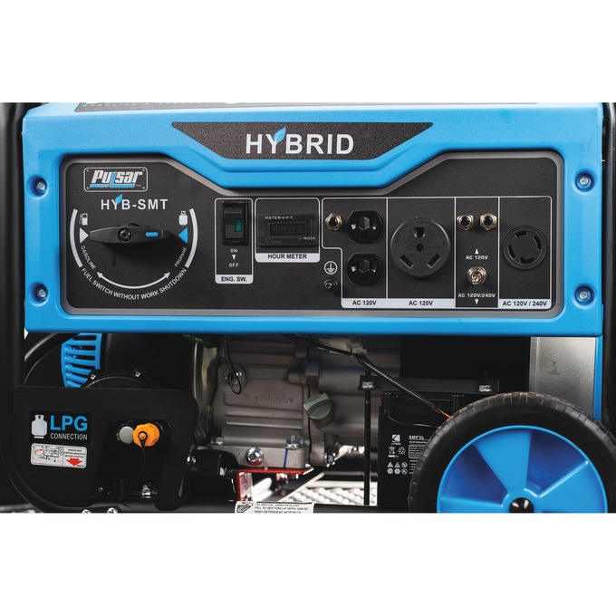 Pulsar 5250W/4250W Dual-Fuel Generator, Blue, large