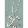 Cubic Zirconia Wings/Cross Blessed Pendant, , large