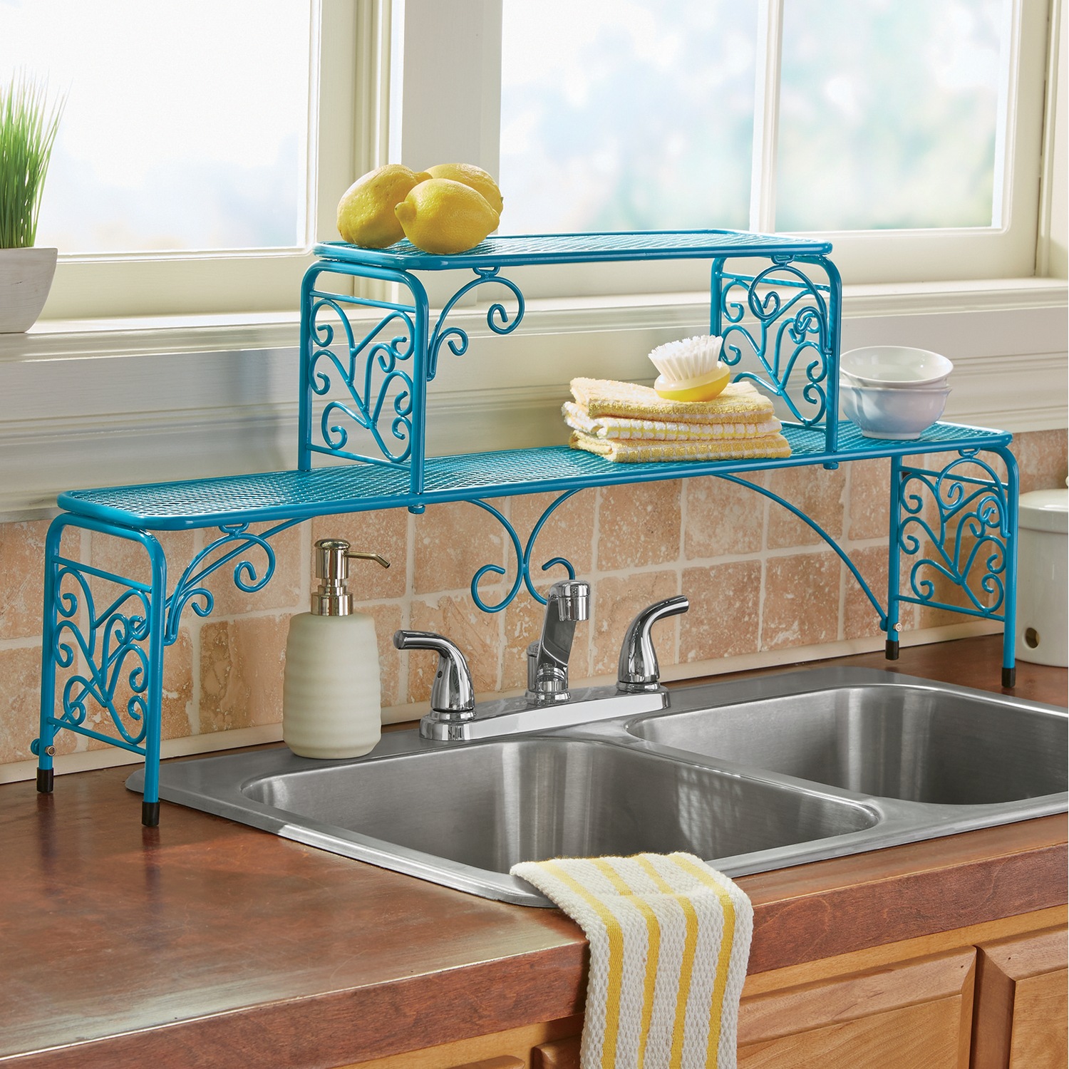 Donnelle 2 Teir Over-The-Sink Shelving Rack