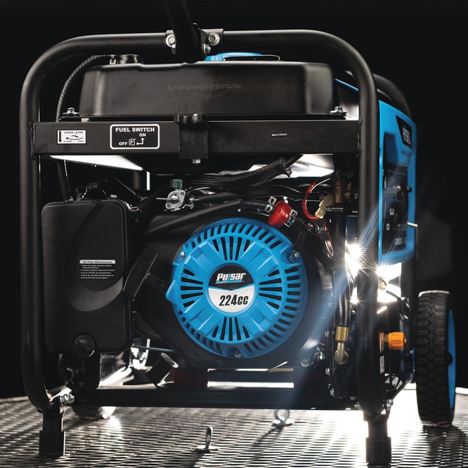 Pulsar 5250W/4250W Dual-Fuel Generator, Blue, large