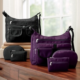 3-Piece Multi-Pocket Satchel Set, , large