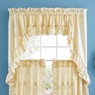 Mayfair Romantic Priscilla Ruffled Semi-Sheer Insert Valance, , large