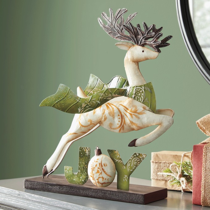 Capiz Reindeer/Joy Tabletop D&eacute;cor, , large