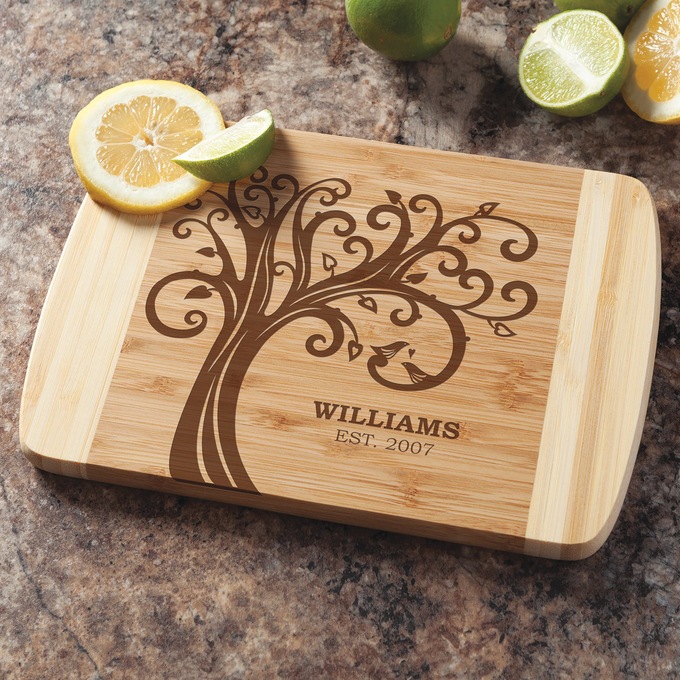 Personalized Bamboo Cutting Board, , large