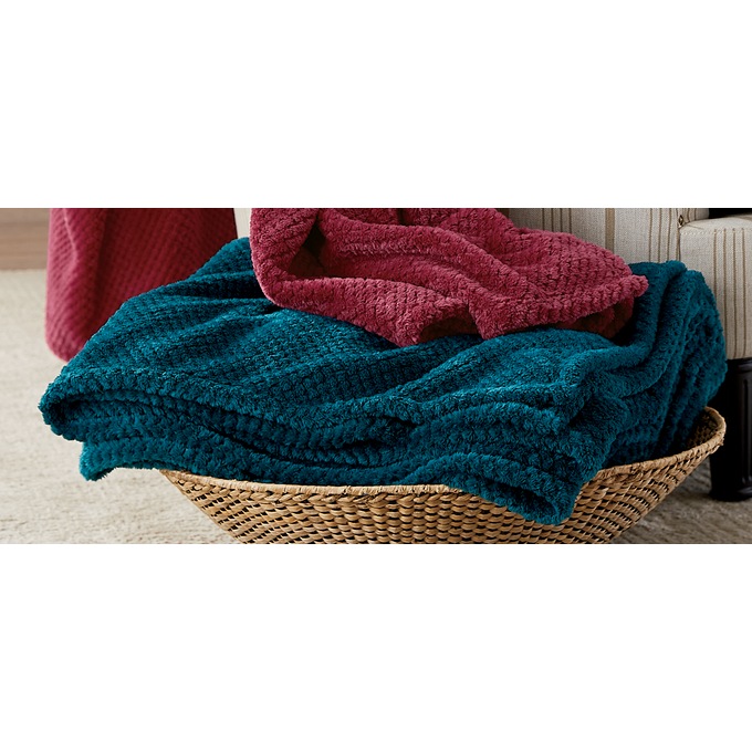 Cozy Textured Blanket, , large