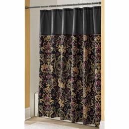 Elizabeth Jacquard Shower Curtain, , large