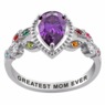 Personalized Family Birthstone Ring, , large