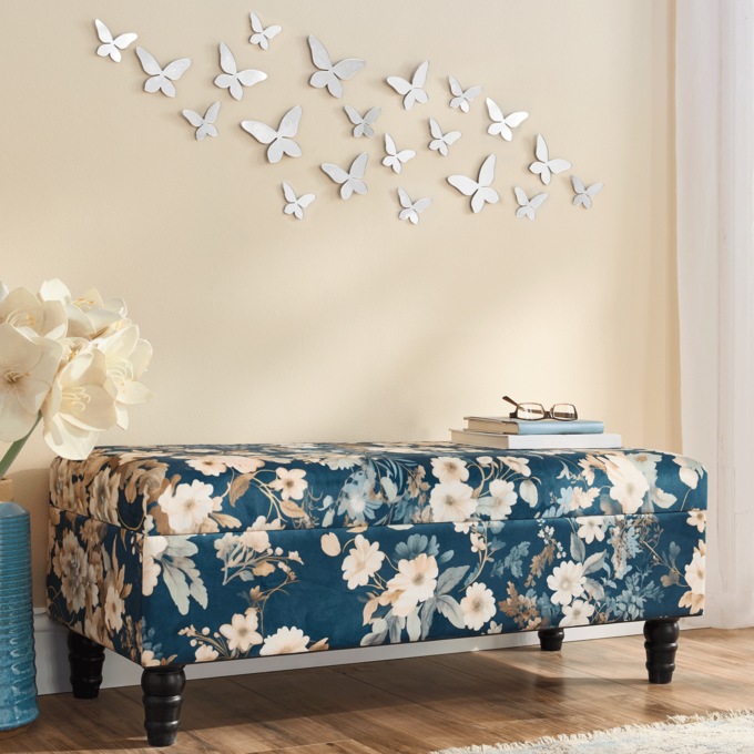 Floral Storage Bench, , large