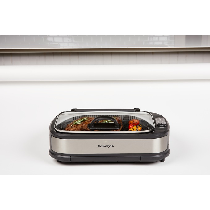 Power XL Smokeless Grill Pro, Stainless Steel, large