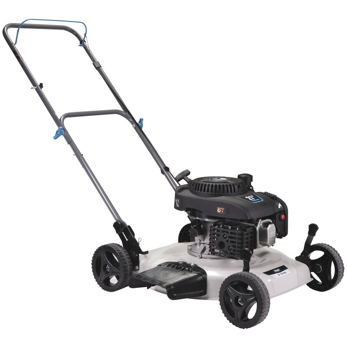 Pulsar 21" 200cc 2-in-1 Side Dishcharge Small Wheel Push Lawnmower, Black, large
