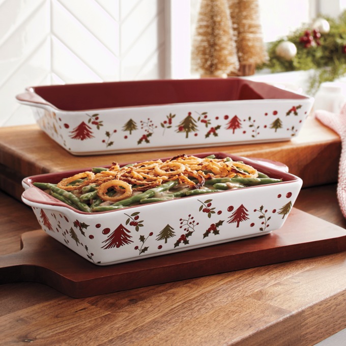 Set of 2 Trees & Berries Bakers, Multi, large